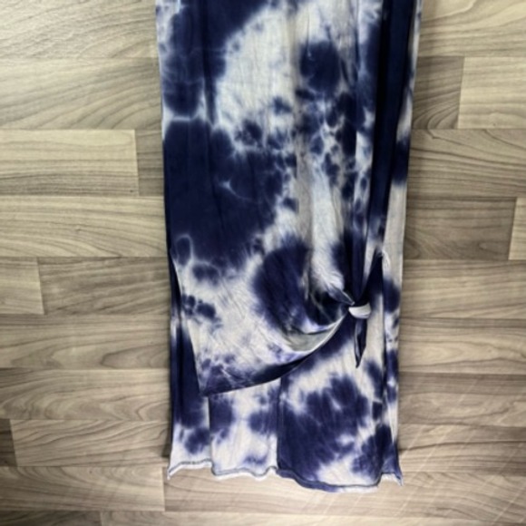 Caution To The Wind Womens‎ Sheath Dress Purple White Tie Dye Maxi Casual Boho S - Picture 2 of 12